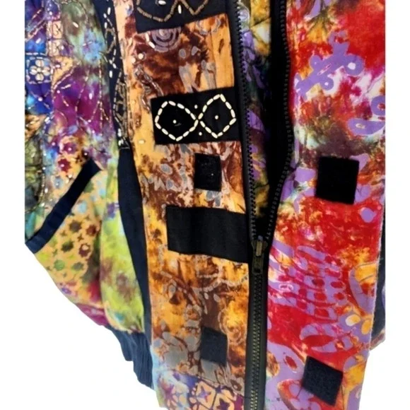 Exquisite Batik Beaded Jacket EUC ❤️ - Picture 9 of 16